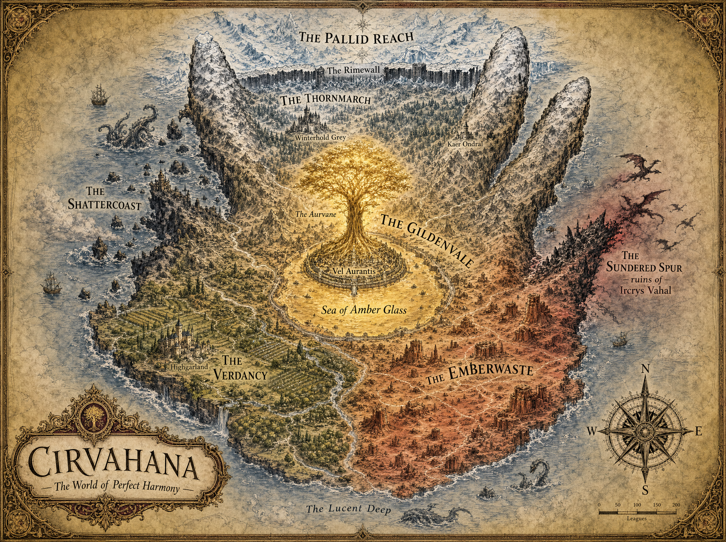 Map of Cirvahana, second rendering